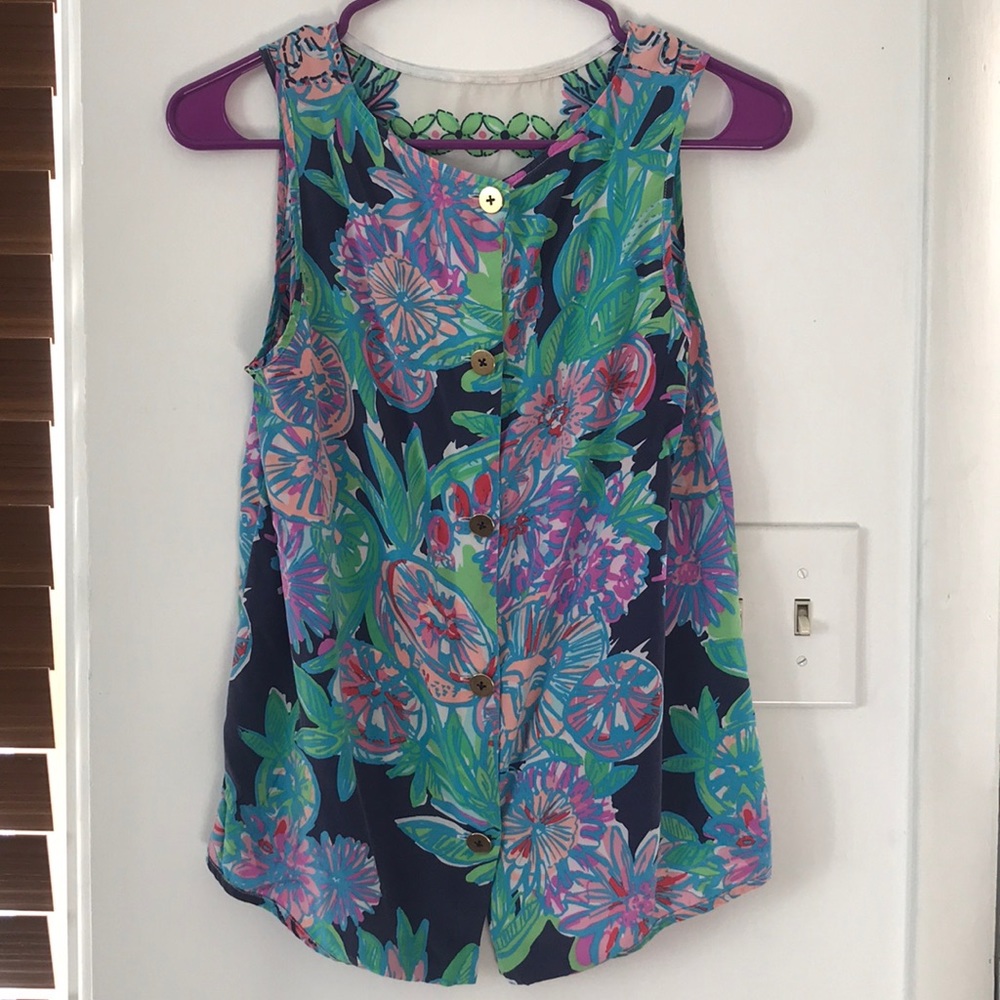 Lilly Pulitzer silk tank top